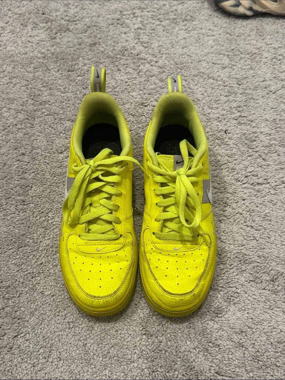 Nike Air Force 1 Low Neon Yellow with White Swoosh